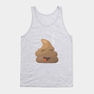 Funny Cute Poop Emoji Tank Top